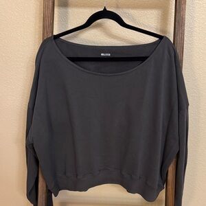 Hollister Women's Charcoal Sweatshirt